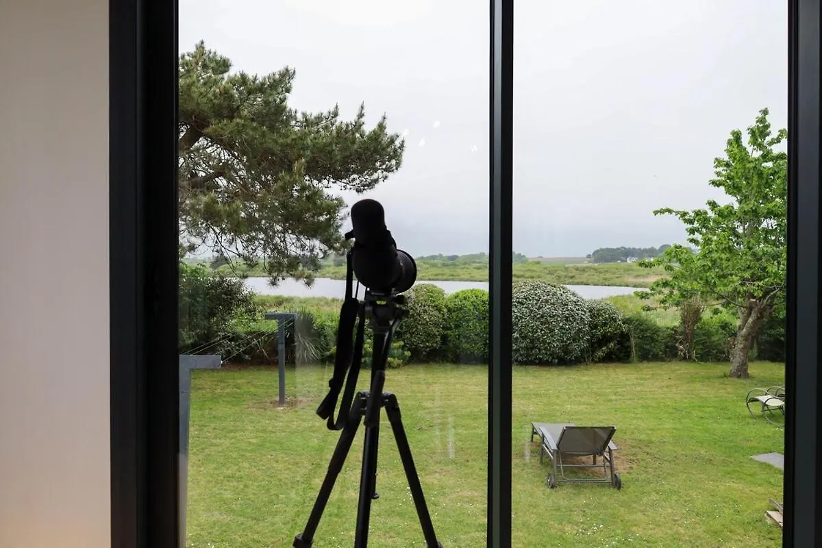 Maison Spacieuse Et Elegante Vue Sur L'Etang De Lannenec A 600M Du Fort-Bloque Ploemeur Franciaország
